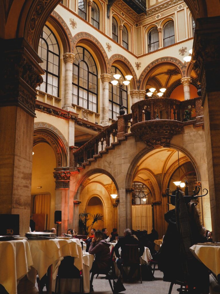 Interior of Café Central in Vienna