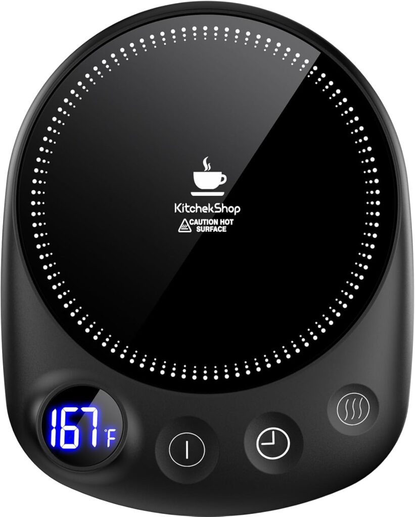 Digital coffee mug warmer with exact temperature control best gift for coffee lovers who get distracted