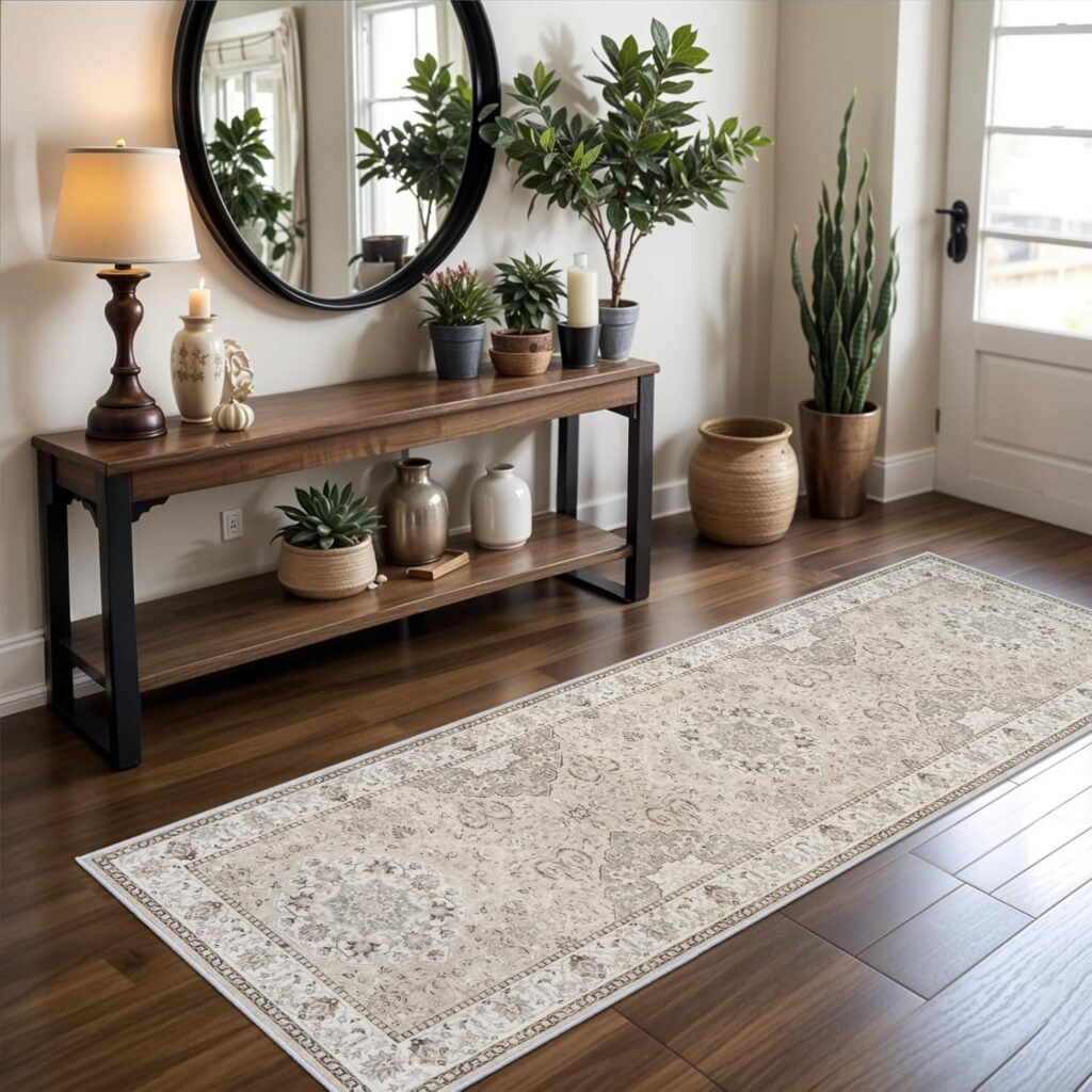 Washable runner rug — affordable aesthetic home decor
